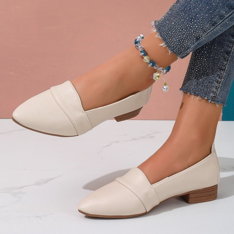 Women'S Shoes - أحذية نسائية مسطحة سهلة الارتداء بلون